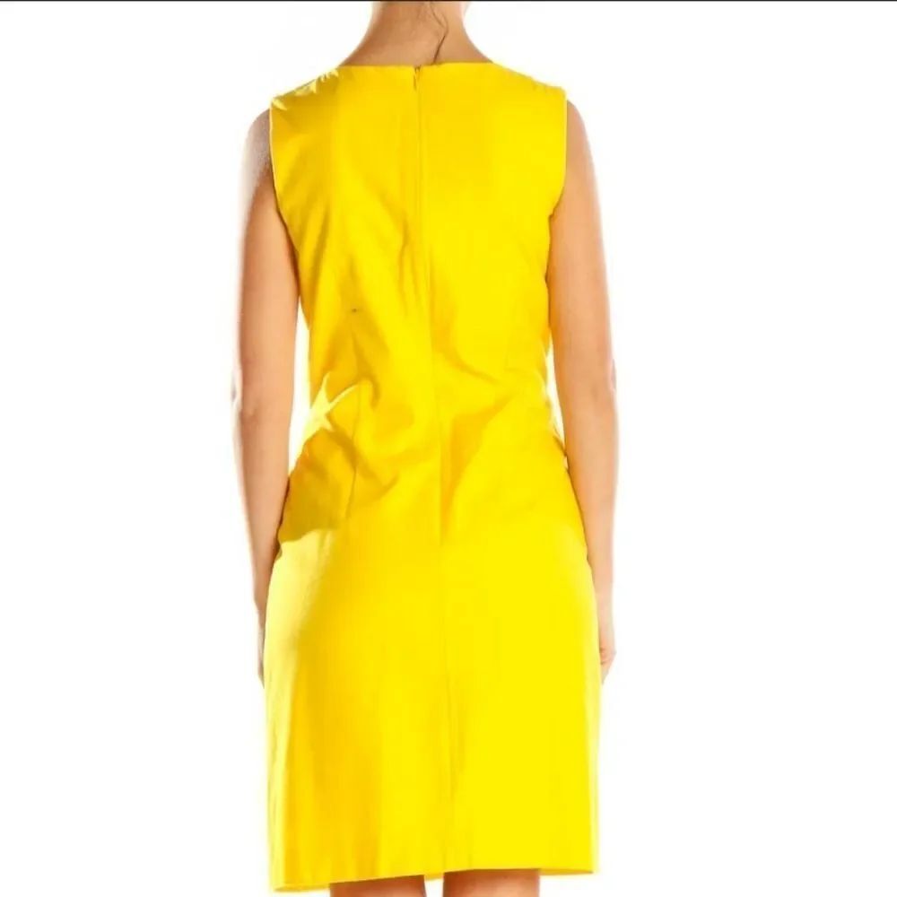 BRAND NEW WORN PLEATED FRONT SLEEVELESS WOMEN"S DRESS
